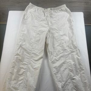 ZARA White Baggy Joggers – Size S – Drawstring Streetwear Grunge Lounge Pants